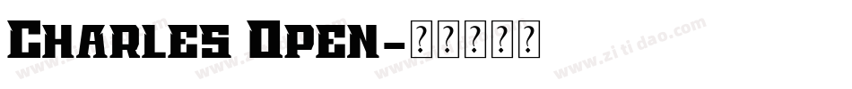 Charles Open字体转换